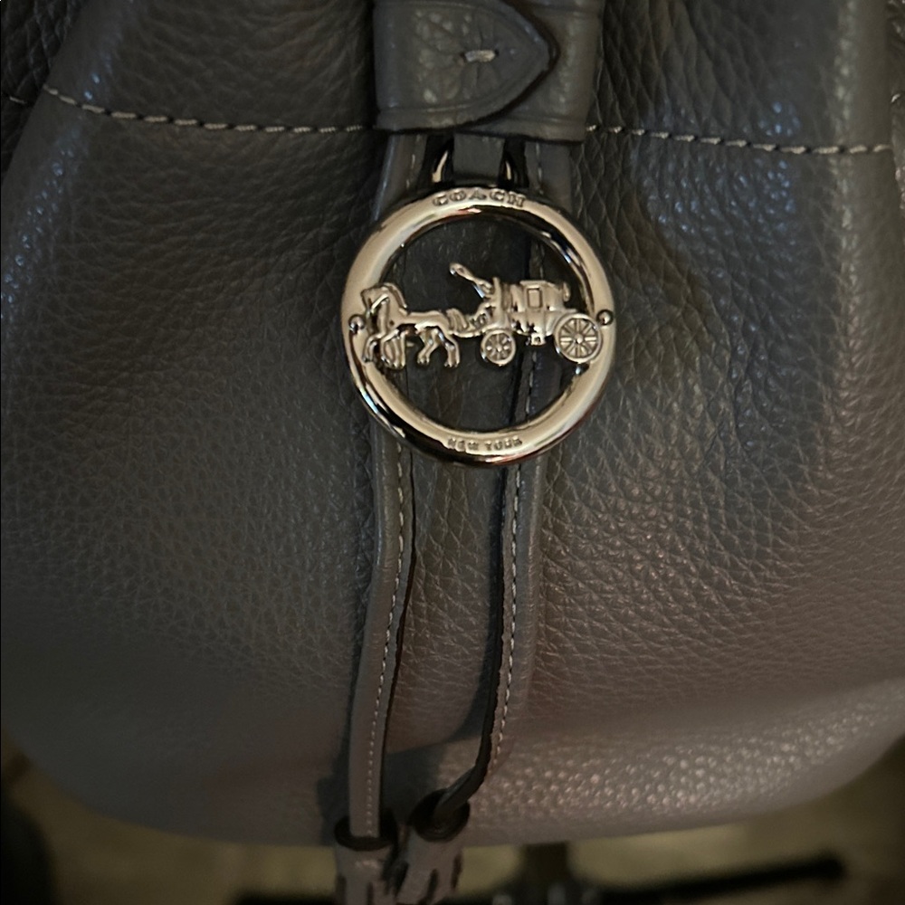 Coach Elle Pebble Leather Drawstring Bag, NWT - Picture 5 of 15
